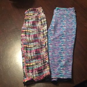 Girls sport spandex capris